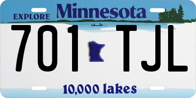MN license plate 701TJL