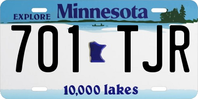 MN license plate 701TJR