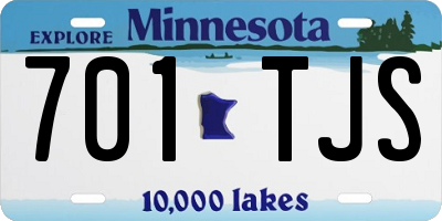 MN license plate 701TJS