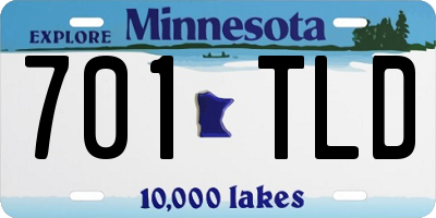 MN license plate 701TLD