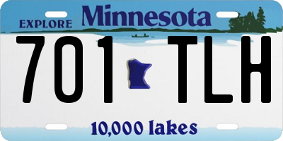 MN license plate 701TLH