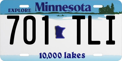 MN license plate 701TLI