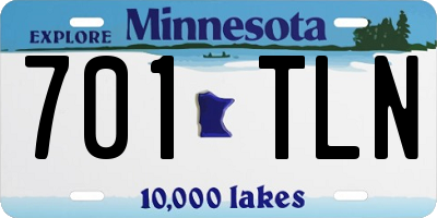 MN license plate 701TLN