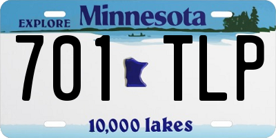 MN license plate 701TLP