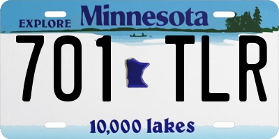 MN license plate 701TLR