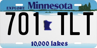 MN license plate 701TLT