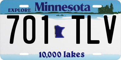 MN license plate 701TLV