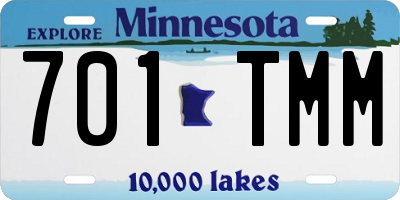 MN license plate 701TMM