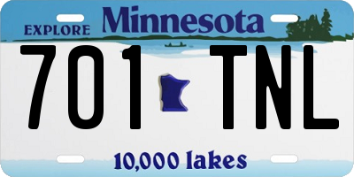 MN license plate 701TNL