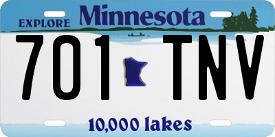 MN license plate 701TNV
