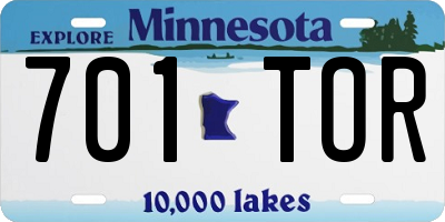 MN license plate 701TOR
