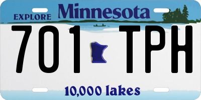 MN license plate 701TPH