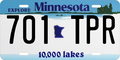 MN license plate 701TPR