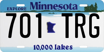 MN license plate 701TRG