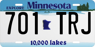 MN license plate 701TRJ