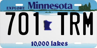 MN license plate 701TRM