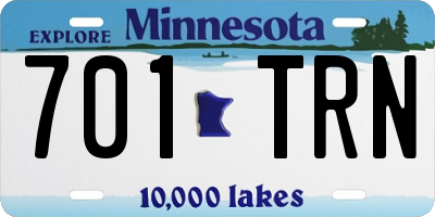 MN license plate 701TRN
