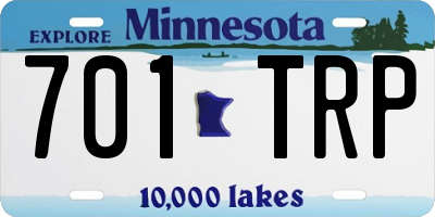 MN license plate 701TRP