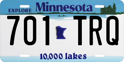 MN license plate 701TRQ