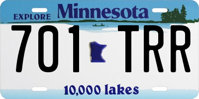 MN license plate 701TRR