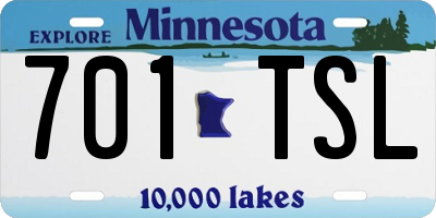MN license plate 701TSL