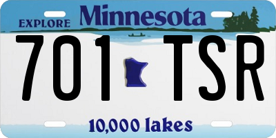 MN license plate 701TSR