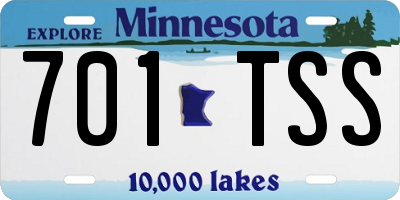 MN license plate 701TSS