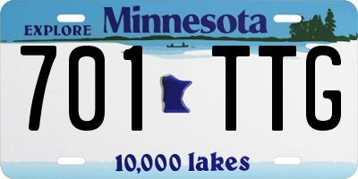 MN license plate 701TTG