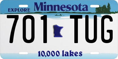 MN license plate 701TUG