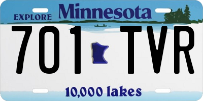 MN license plate 701TVR