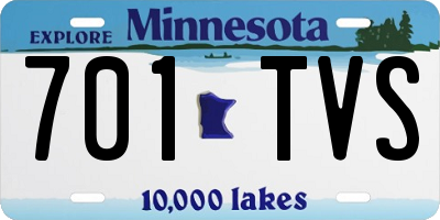 MN license plate 701TVS