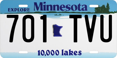 MN license plate 701TVU