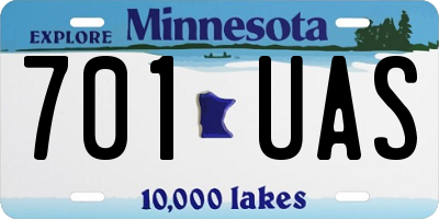 MN license plate 701UAS
