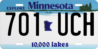 MN license plate 701UCH