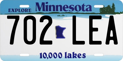 MN license plate 702LEA