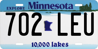 MN license plate 702LEU
