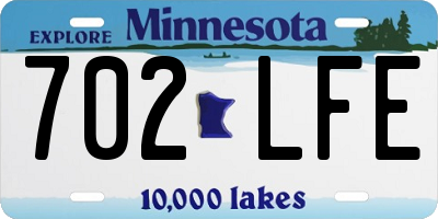 MN license plate 702LFE