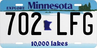MN license plate 702LFG