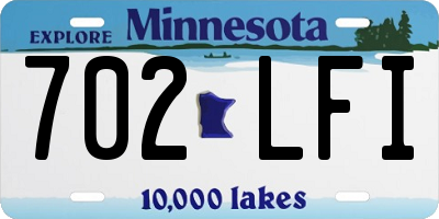 MN license plate 702LFI