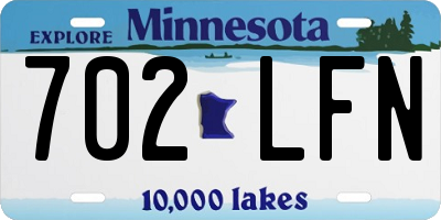 MN license plate 702LFN