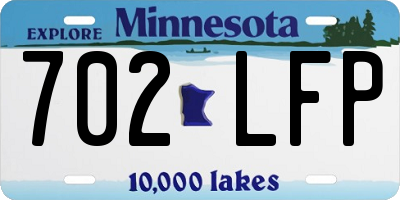 MN license plate 702LFP