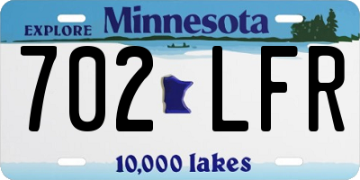MN license plate 702LFR