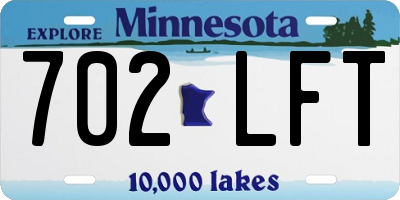 MN license plate 702LFT
