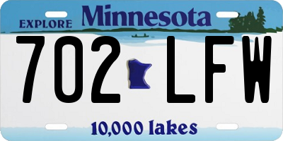 MN license plate 702LFW