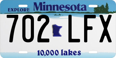 MN license plate 702LFX