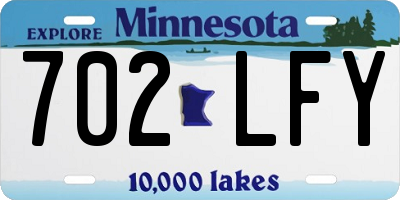 MN license plate 702LFY