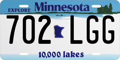 MN license plate 702LGG