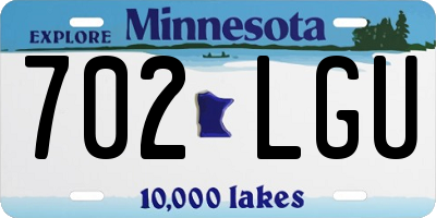MN license plate 702LGU