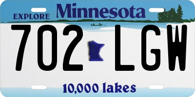 MN license plate 702LGW