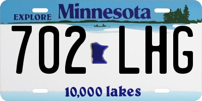 MN license plate 702LHG